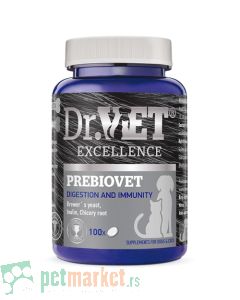 Dr.Vet: Probiotski dodatak ishrani za pse i mačke Prebiovet, 100 tabl