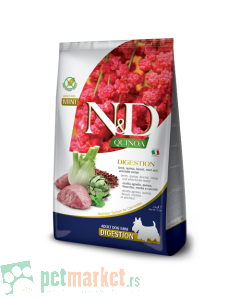 N&D Quinoa: Hrana za pse za podršku varenju Mini Adult Digestion, Jagnjetina & Kinoa