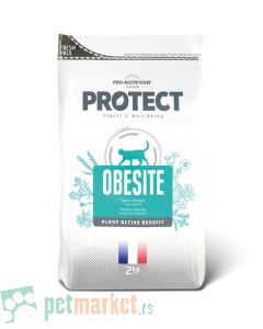 Pro Nutrition Protect: Veterinarksa hrana za mačke Obesite, 2 kg