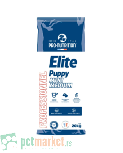 Pro Nutrition Elite: Hrana za štence Profesional Puppy Mini/Medium, 20 kg