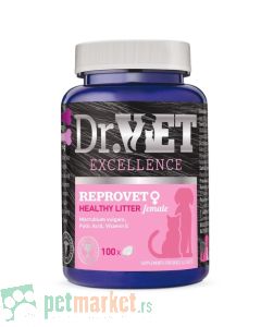 Dr.Vet: Preparat za povećanje plodnosti ženki Reprovet Female, 100 tabl
