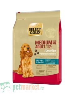 Select Gold: Hrana za odrasle pse srednjih rasa Sensitive Medium Adult Losos, 4 kg