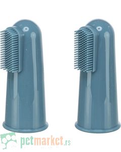 Trixie: Silikonske četkice za zube Silicone Finger Toothbrush Set, 2 kom
