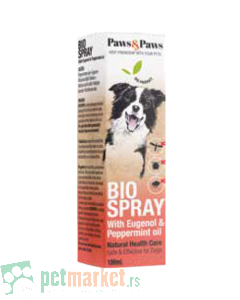 Paws and Paws: Sprej protiv parazita za pse, unutrašnju i spoljašnju sredinu Biosprey, 100 ml