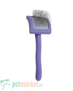 Tauro: Drvena zakrivljena drvena četka Curved Retangular Purple