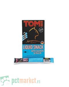 Tomi: Tečna poslastica za mace Snacks Liquid, 8 kom