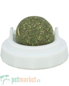Trixie: Loptica macine trave sa samolepljivim držačem Catnip Ball