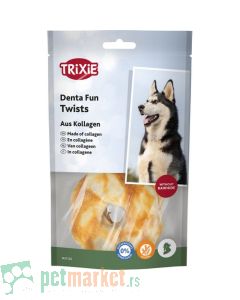 Trixie: Kolutići od lako svarljivog kolagena Denta Fun Twists, 85 gr
