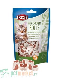 Trixie: Rolnice od piletine i ribe Fish Chicken Rolls, 50 gr