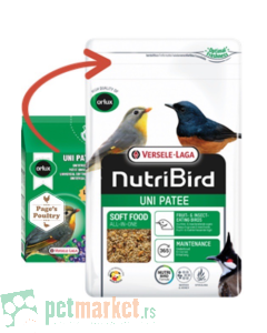 Nutri Bird: Hrana za ptice voćojede i insektojede Uni Patee