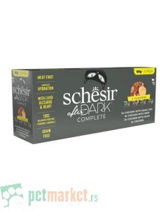 Schesir: Vlažna hrana za mačke After Dark Multipack, 12 x 80 gr