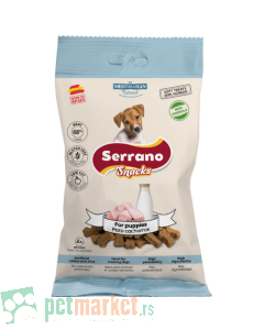 Mediterranean Natural: Poslastica za štence Serrano Snacks, 100 gr