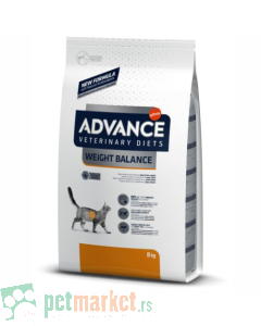 Advance Vet: Hrana za gojazne mačke Weight Balance, 1.5 kg