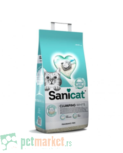 Sanicat: Grudvajući posip Clumping White, 8l