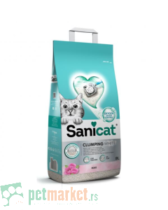 Sanicat: Grudvajući posip Clumping White Rose, 8l