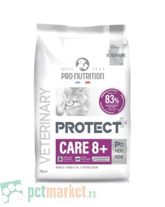 Pro Nutrition Protect: Veterinarska hrana za mačke Care 8+, 2 kg