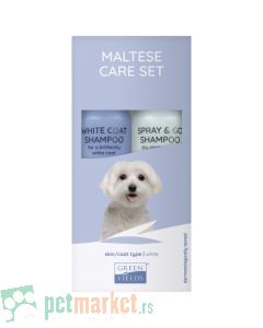 Greenfields: Set za kupanje za belu dlaku Malteser Care Set, 2x250 ml