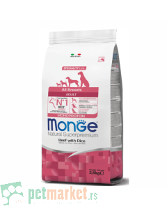 Monge: Hrana za odrasle pse All Breeds Adult, Govedina
