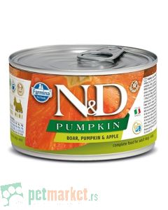 N&D: Vlažna hrana za pse malih rasa Pumpkin Mini Adult, 6x140 gr