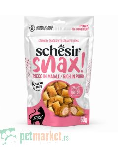Schesir: Punjena poslastica za mačke Snax, Šunka, 60 gr