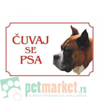 Kozmo: Tabla Čuvaj se psa, Boxer latinica