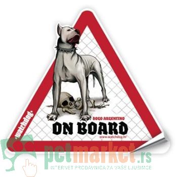 Watchdog: Nalepnica za auto Dogo Argentino