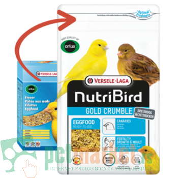 Nutri Bird: Jajčana hrana za kanarince Gold Crumble Canaries