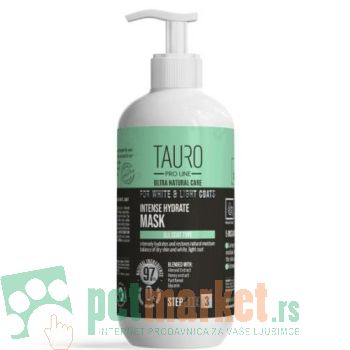 Tauro: Kondicioner za bele pse White Intense Hydrate Mask