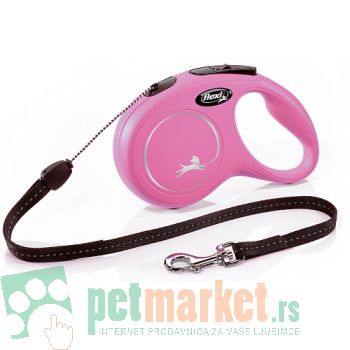 Flexi: Povodac New Classic Cord Pink