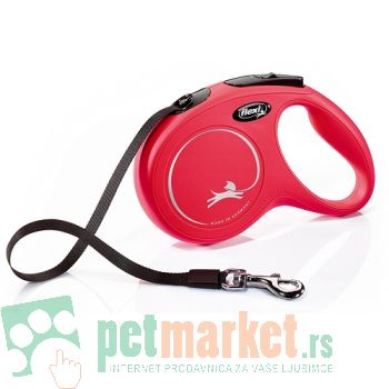 Flexi: Povodac New Classic Tape Red