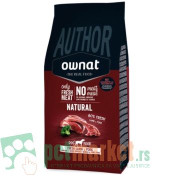 Ownat Author GF: Hrana za pse sa svežim mesom Adult Fresh, Jagnjetina & Svinjetina, 10 kg