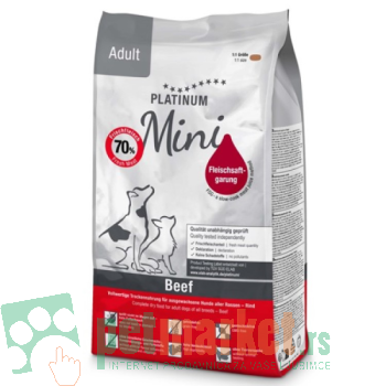 Platinum: Hrana za odrasle pse malih rasa Adult Mini, Govedina