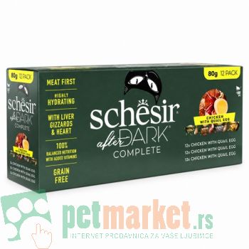 Schesir After Dark: Hrana za mačke u brodetu Broth Multipack, 12 x 80 gr