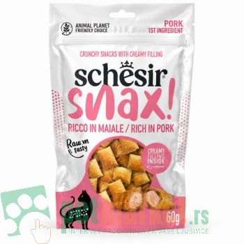 Schesir: Punjena poslastica za mačke Snax, Šunka, 60 gr