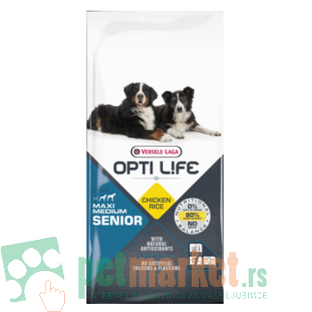 Opti Life: Hrana za starije pse Medium/Maxi Senior, 12.5 kg