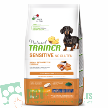 Trainer Natural: Hrana za odrasle pse malih rasa Sensitive Mini Adult, Losos