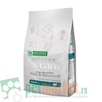 Nature's Protection Superior Care: Sensitive Skin & Stomach All Breeds, Jagnjetina, Hrana za osetljive pse
