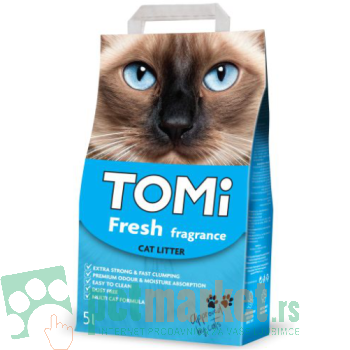 Tomi: Posip za mačke sa mirisom bora Fresh Fragrance, 5l		